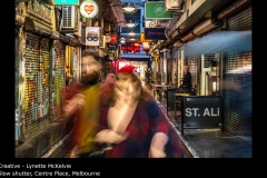 Slow shutter, Centre Place, Melbourne - Lynette McKelvie