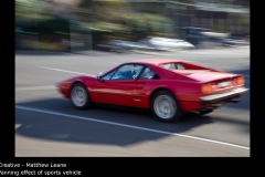 Panning effect of sports vehicle - Matthew Leane