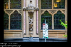 Gargoyle and the parking sign - Harry Clarke