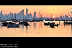 Sunris Over Hobsons Bay - Adrian Fisher