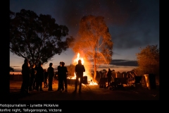Bonfire night, Tallygaroopna, Victoria - Lynette McKelvie