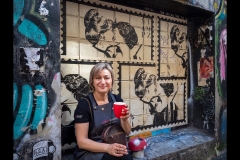 Coffee Break - City Laneways (Marg Huxtable ©)