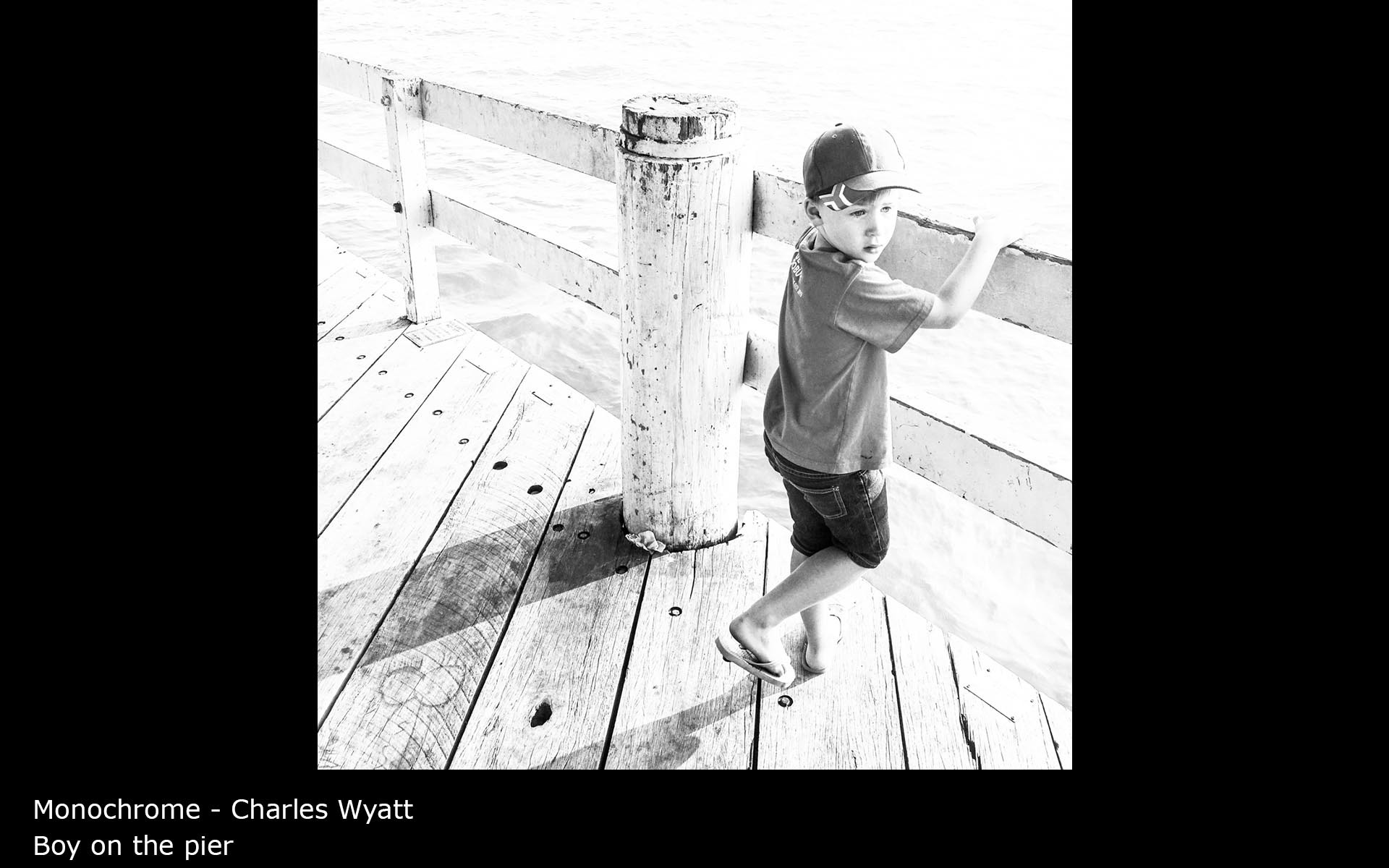 Boy on the pier  - Charles Wyatt
