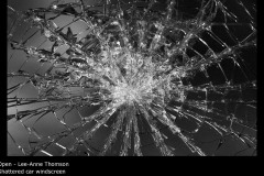Shattered car windscreen - Lee-Anne Thomson