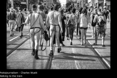 Walking to the train - Charles Wyatt